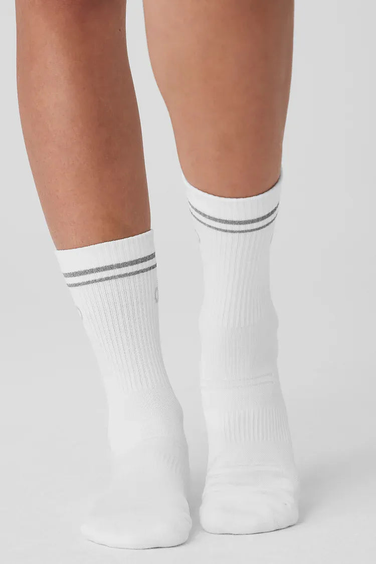 Meia Unisex Half-crew Performance look