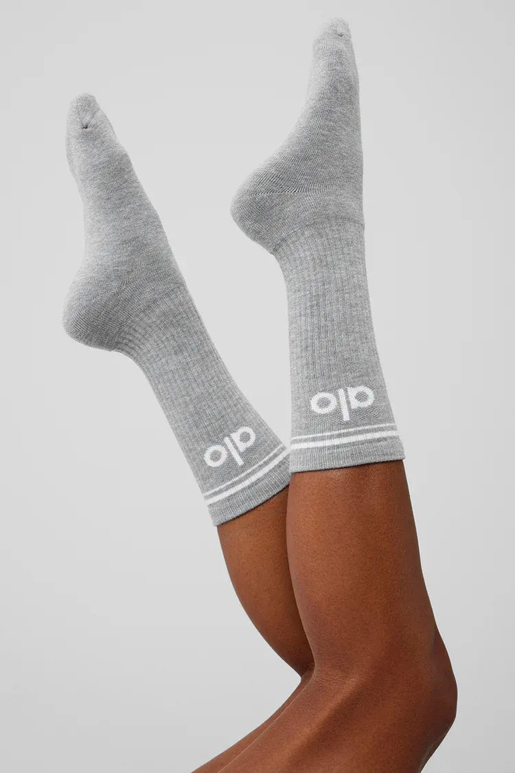 Meia Unisex Retrô Grey detalhe