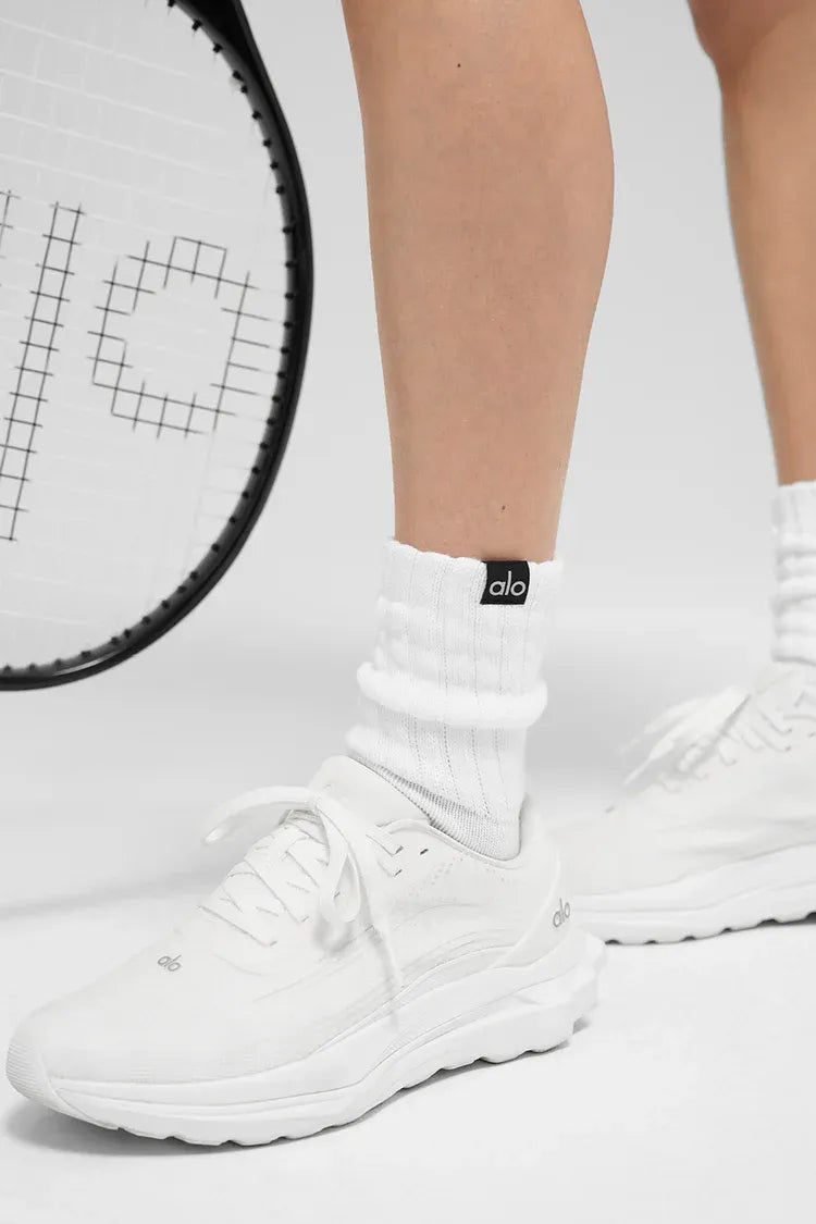 Meia Unisex Half-crew Scrunch White detalhe