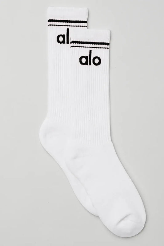 Meia Unisex Retrô White