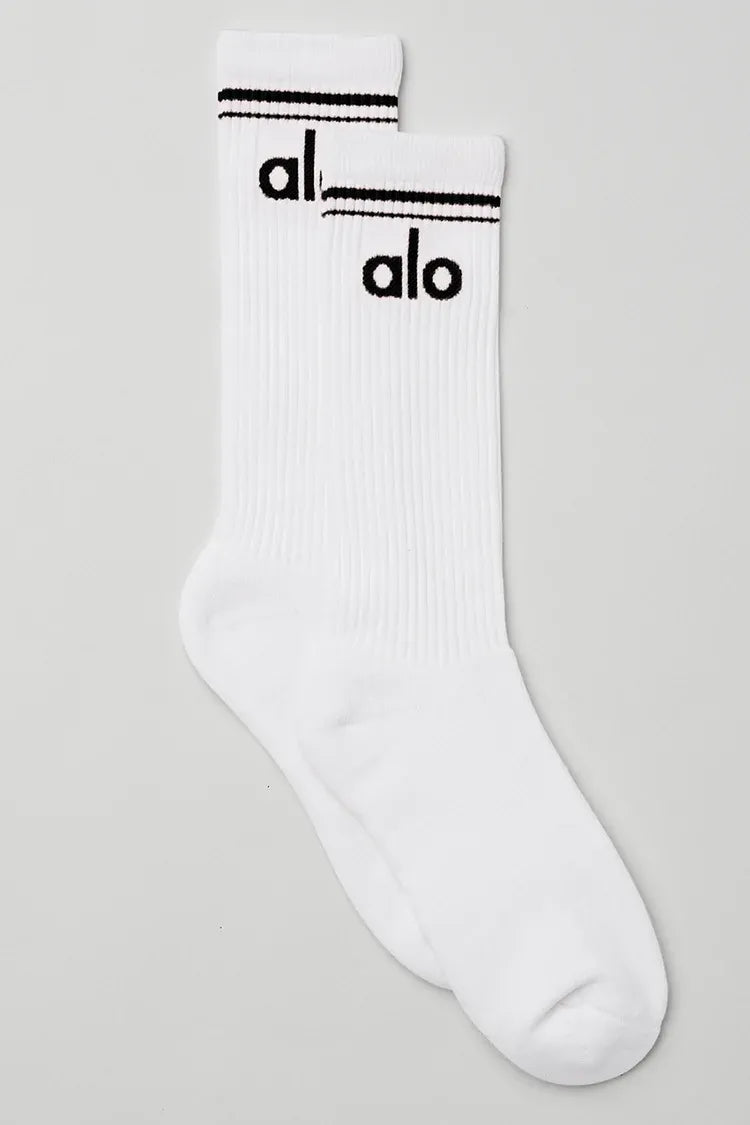 Meia Unisex Retrô White