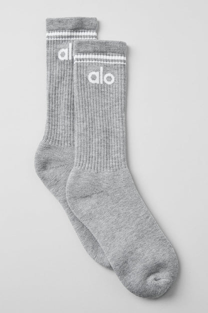 Meia Unisex Retrô Athletic Heather Grey v2