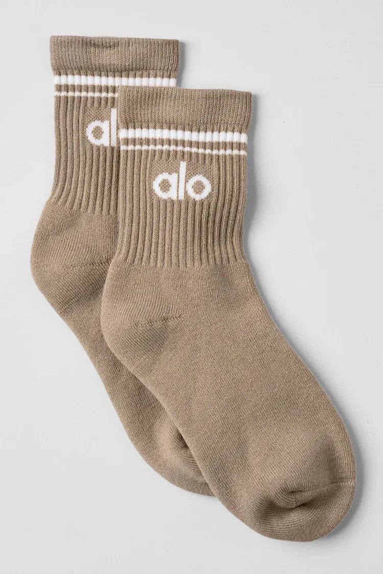 Meia Unisex Retrô Cano Alto Gravel