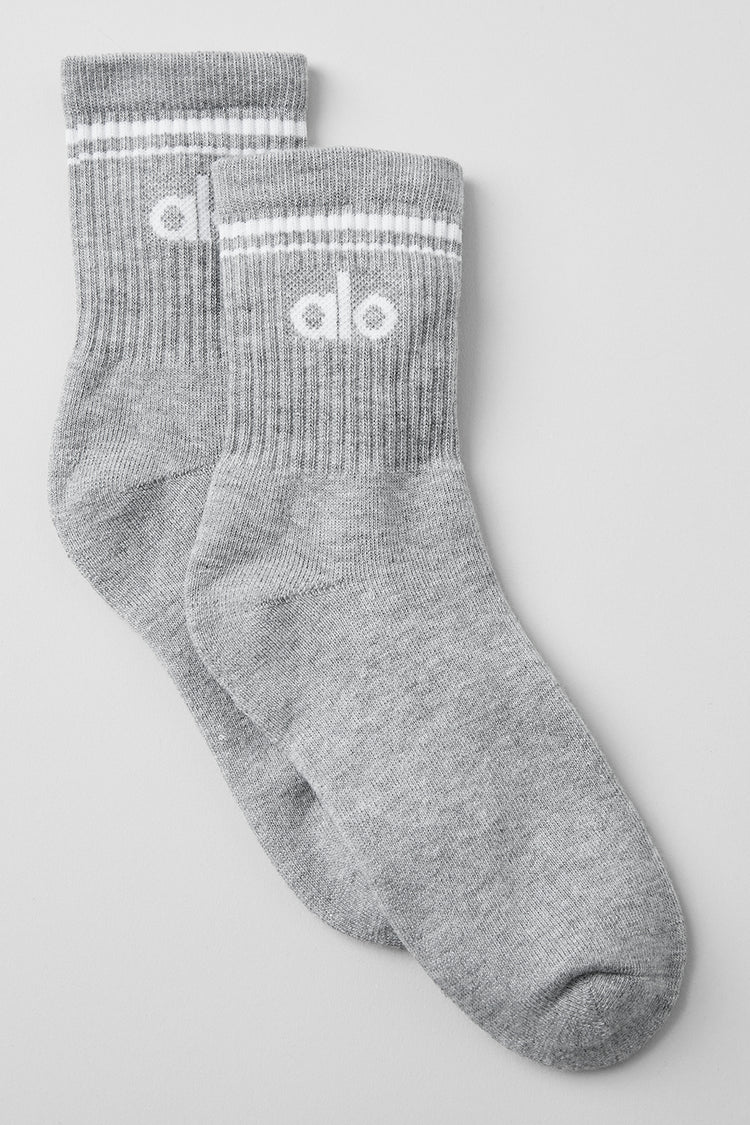 Meia Unisex Retrô Cano Alto Athletic Heather Grey