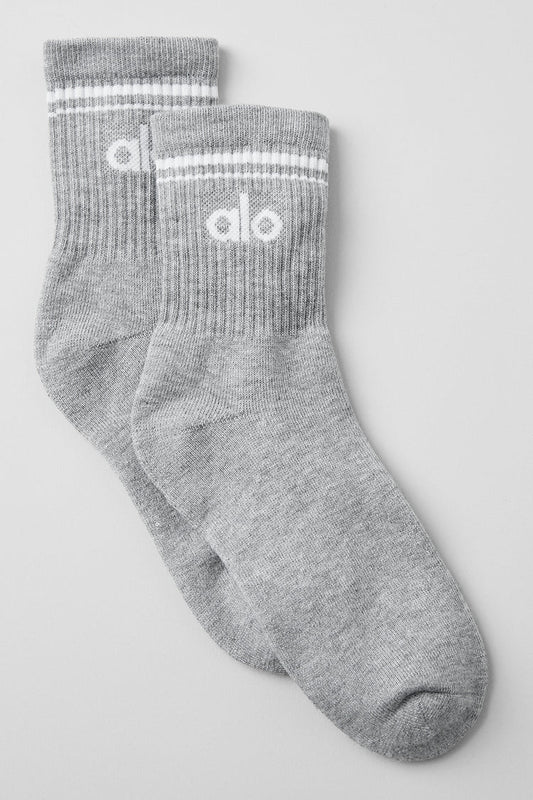 Meia Unisex Retrô Cano Alto Athletic Heather Grey