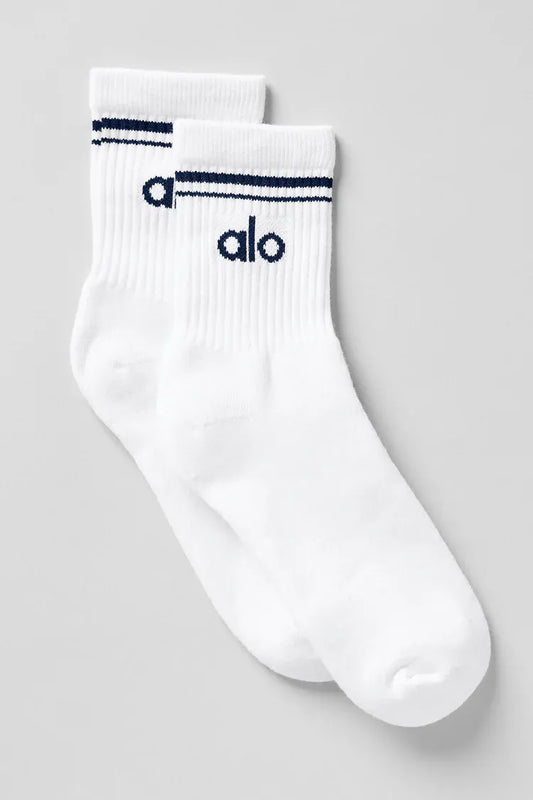 Meia Unisex Retrô Cano Alto Navy
