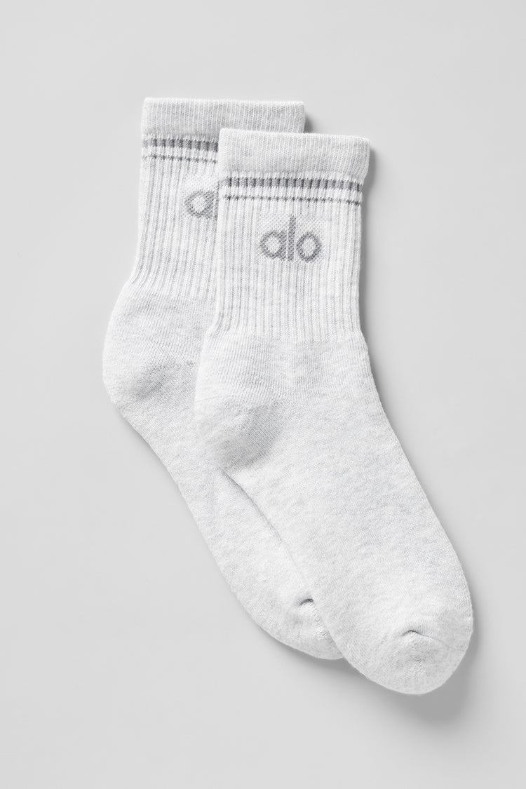 Meia Unisex Retrô Cano Alto Athletic Heather Grey