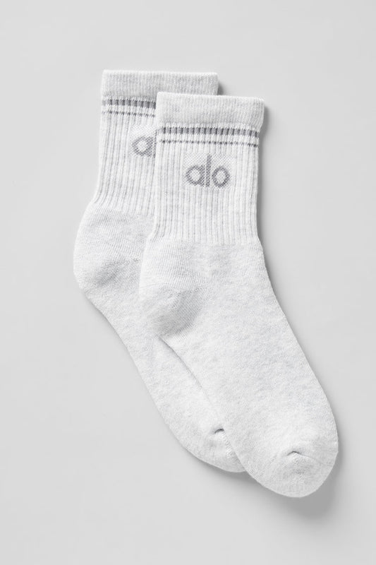 Meia Unisex Retrô Cano Alto Athletic Heather Grey