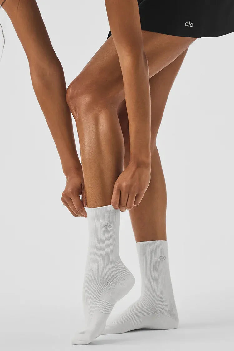 Meia Unisex Half-Crew Understated detalhe