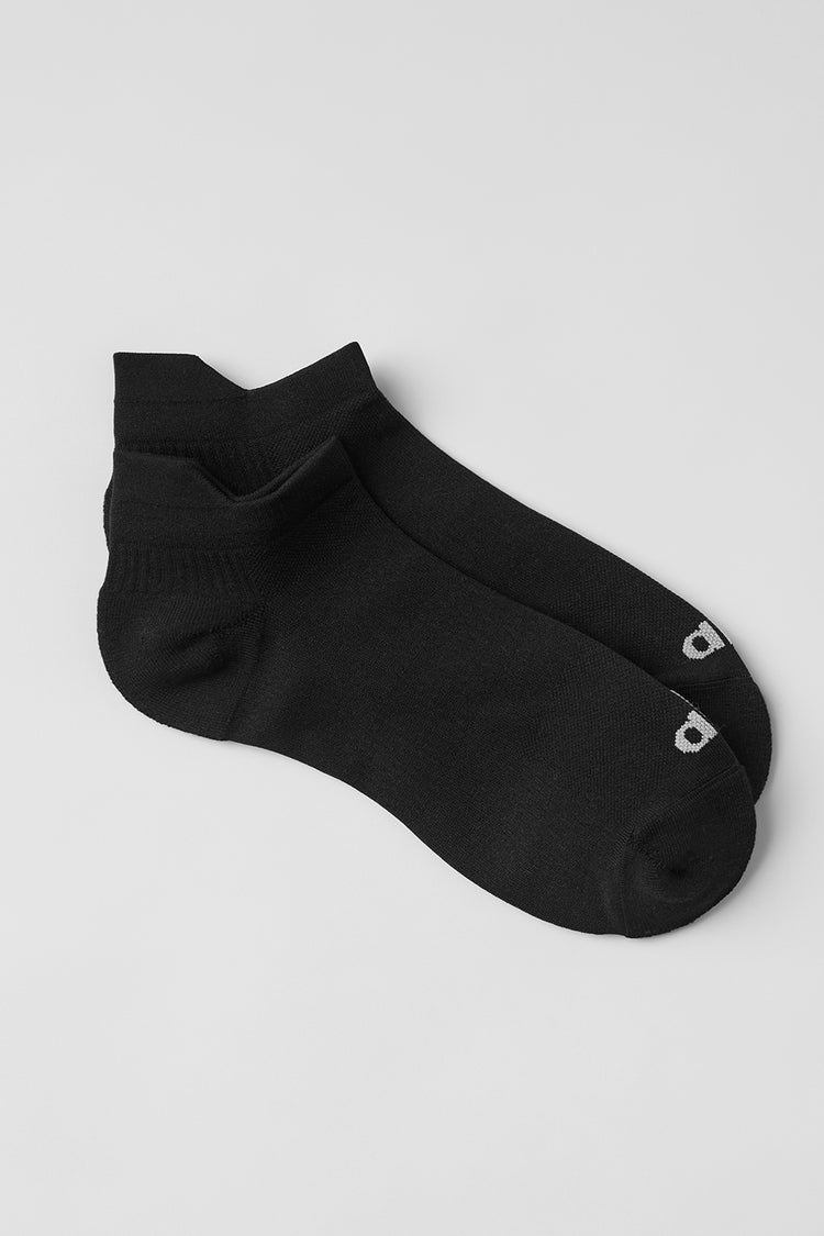 Meia Unisex Performance Tab Black