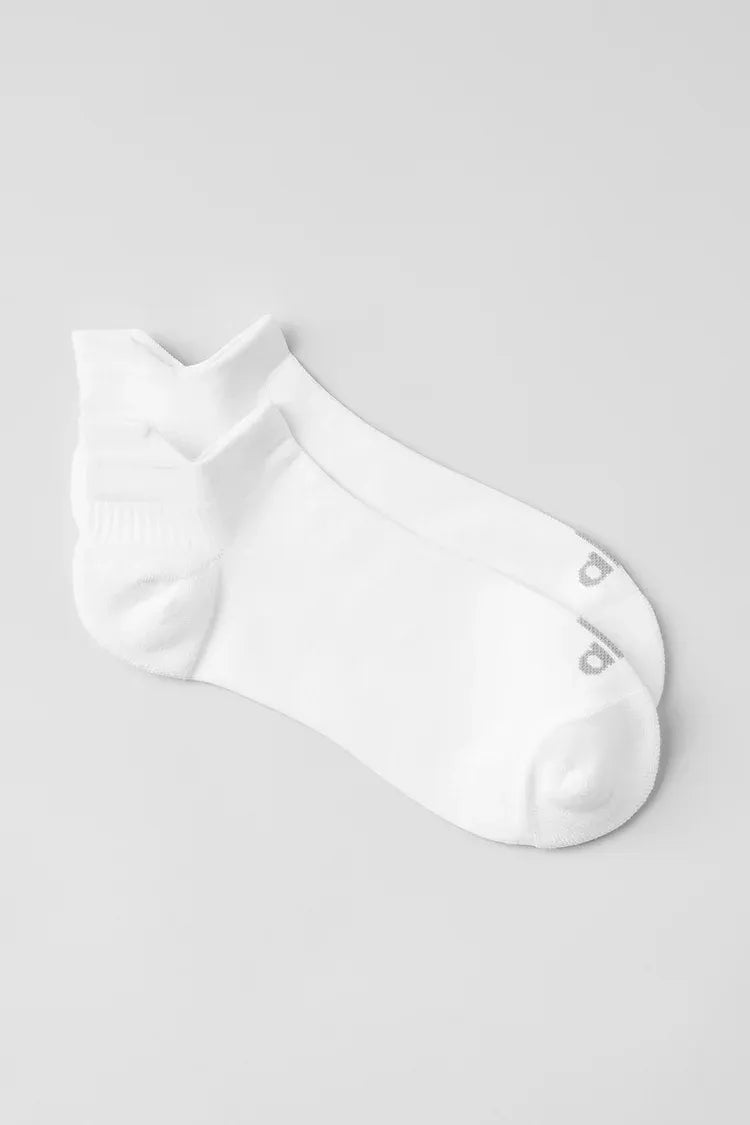 Meia Unisex Performance Tab White