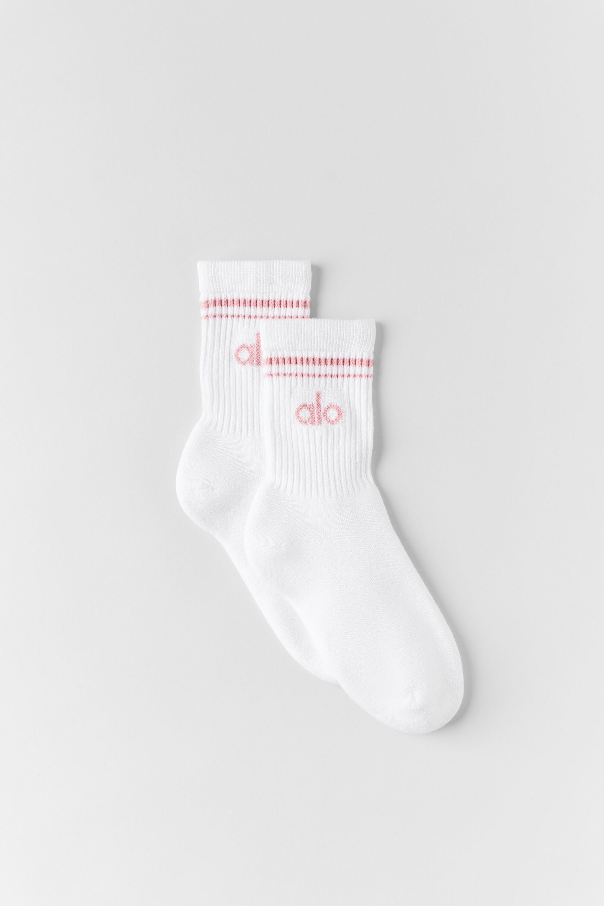 Meia Unisex Retrô Cano Alto White SP26